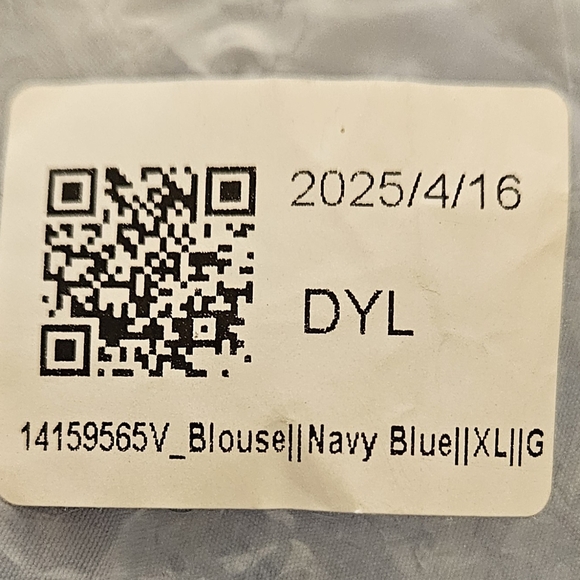 Elegant Blue Draped Long Sleeve Top - Picture 11 of 11